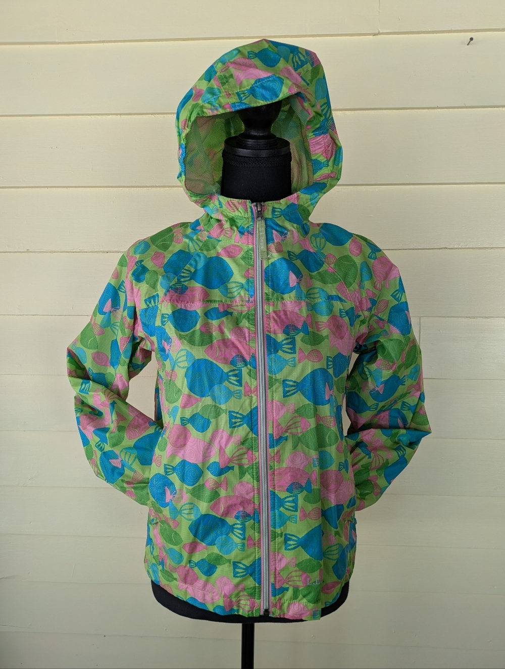 L.L. Bean Kids Windbreaker/Rain Jacket With Mesh Lining Size 10